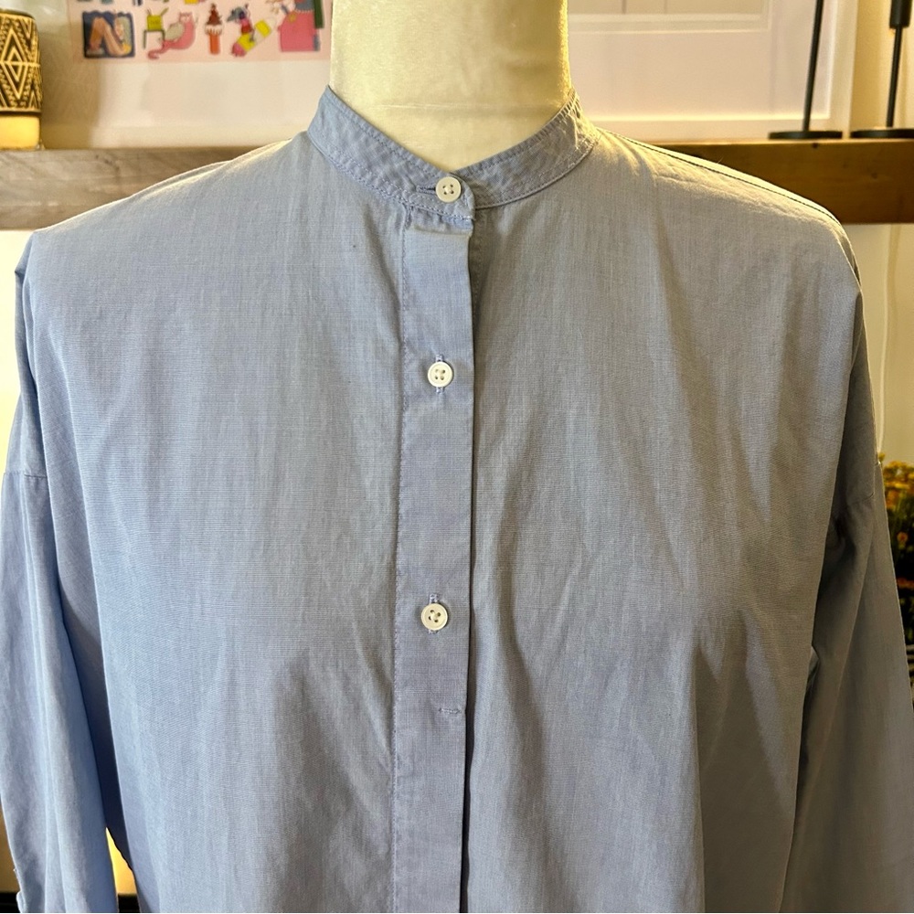 Everlane Cotton Collarless Square Shirt - image 5